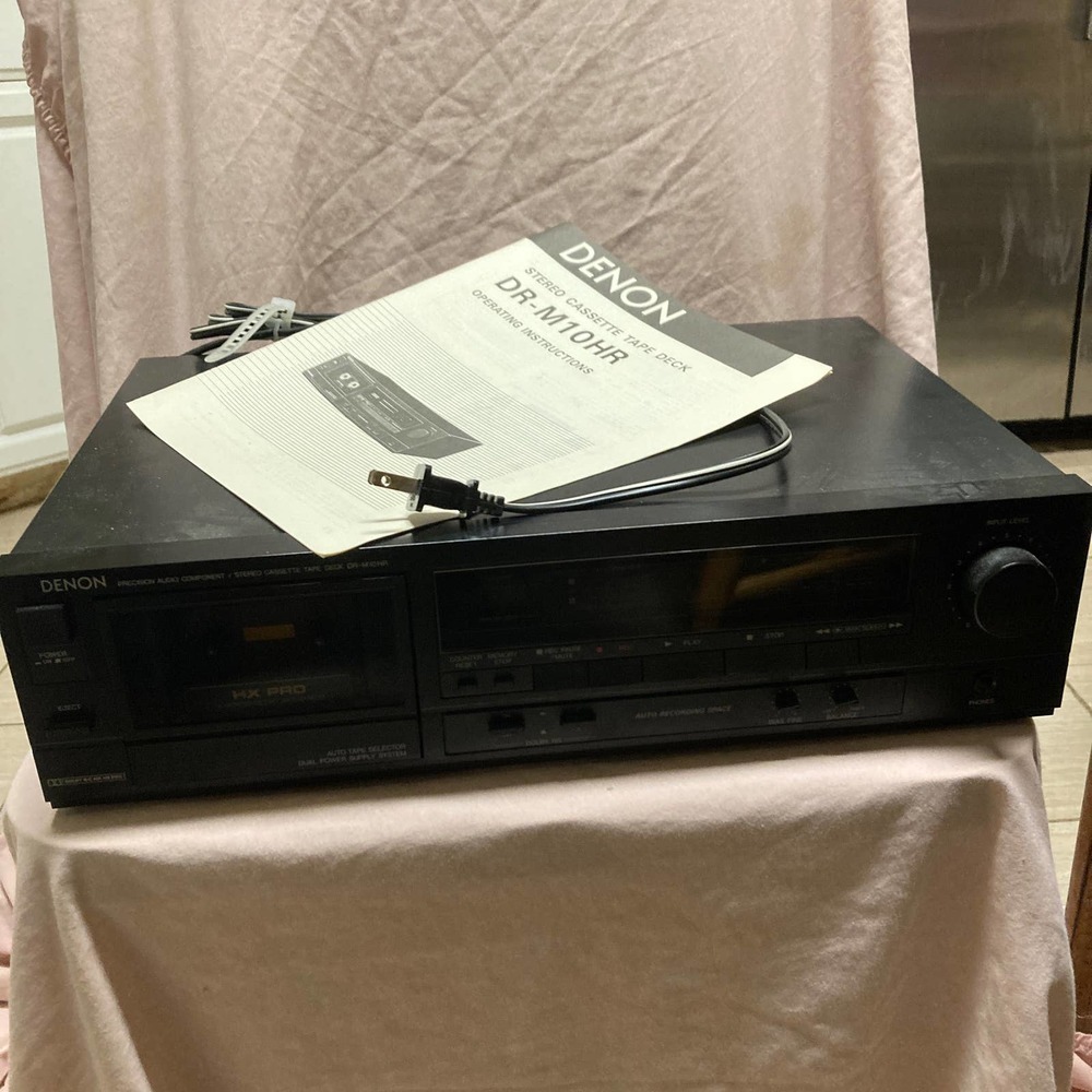 DENEON Stereo Cassette Tape Deck DR-M10HR With Manual